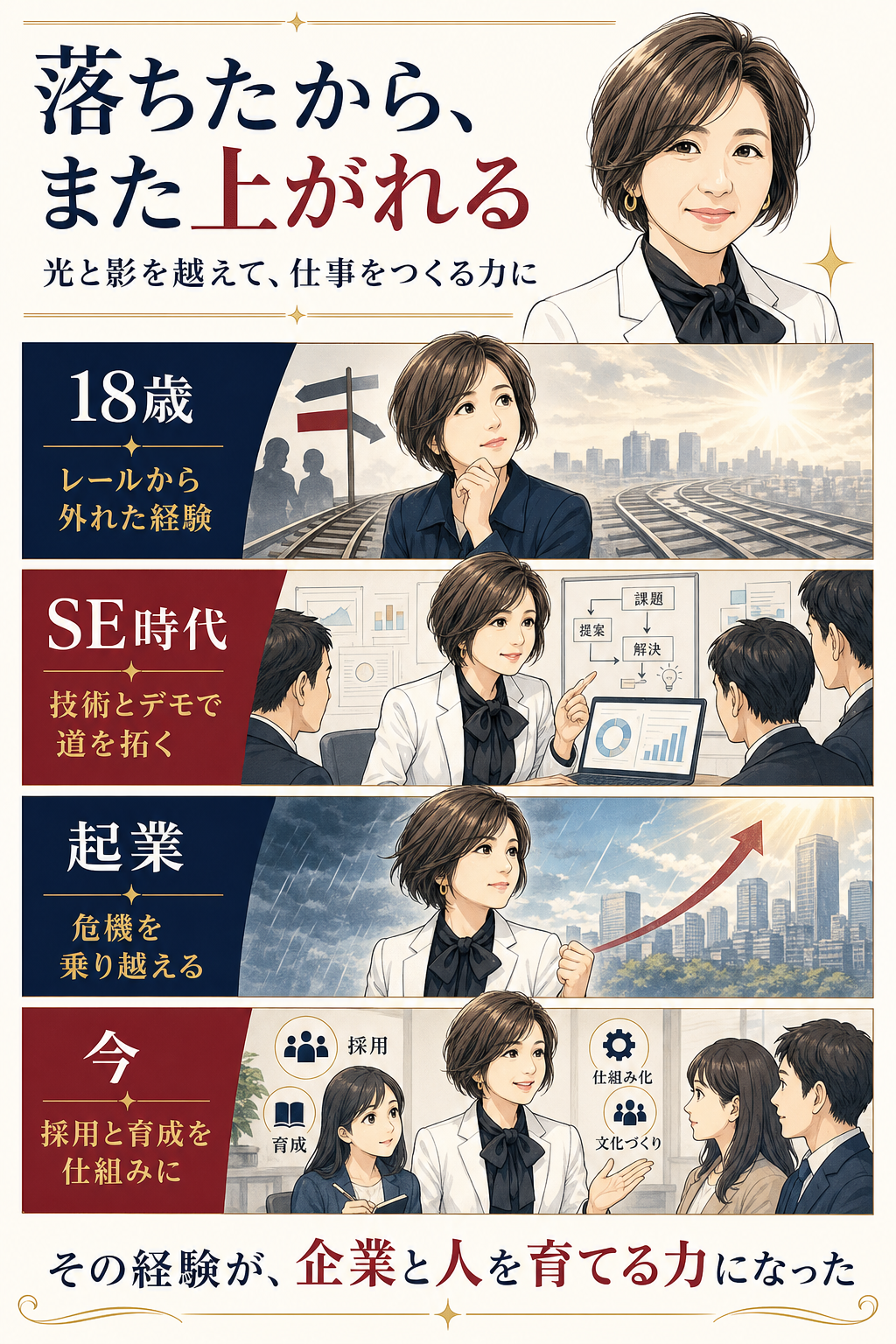 前田美香さんの歩みを伝えるストーリー年表 スマホ版