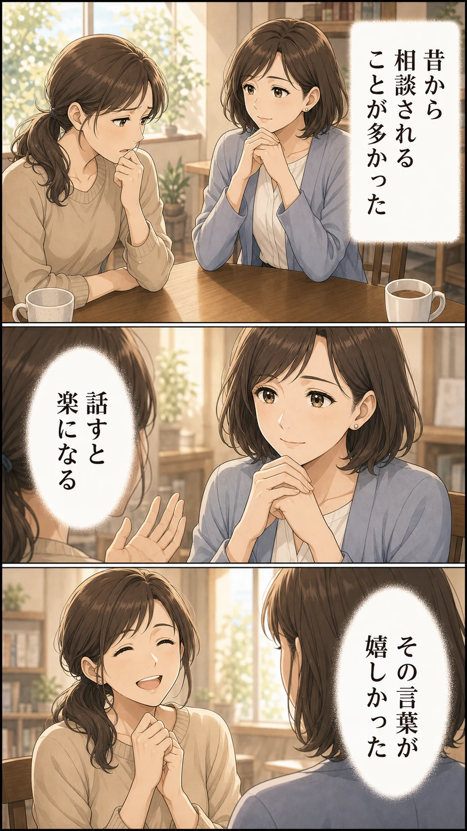 能友良さんの伝え方漫画 3ページ目 相談に乗ってきた日々