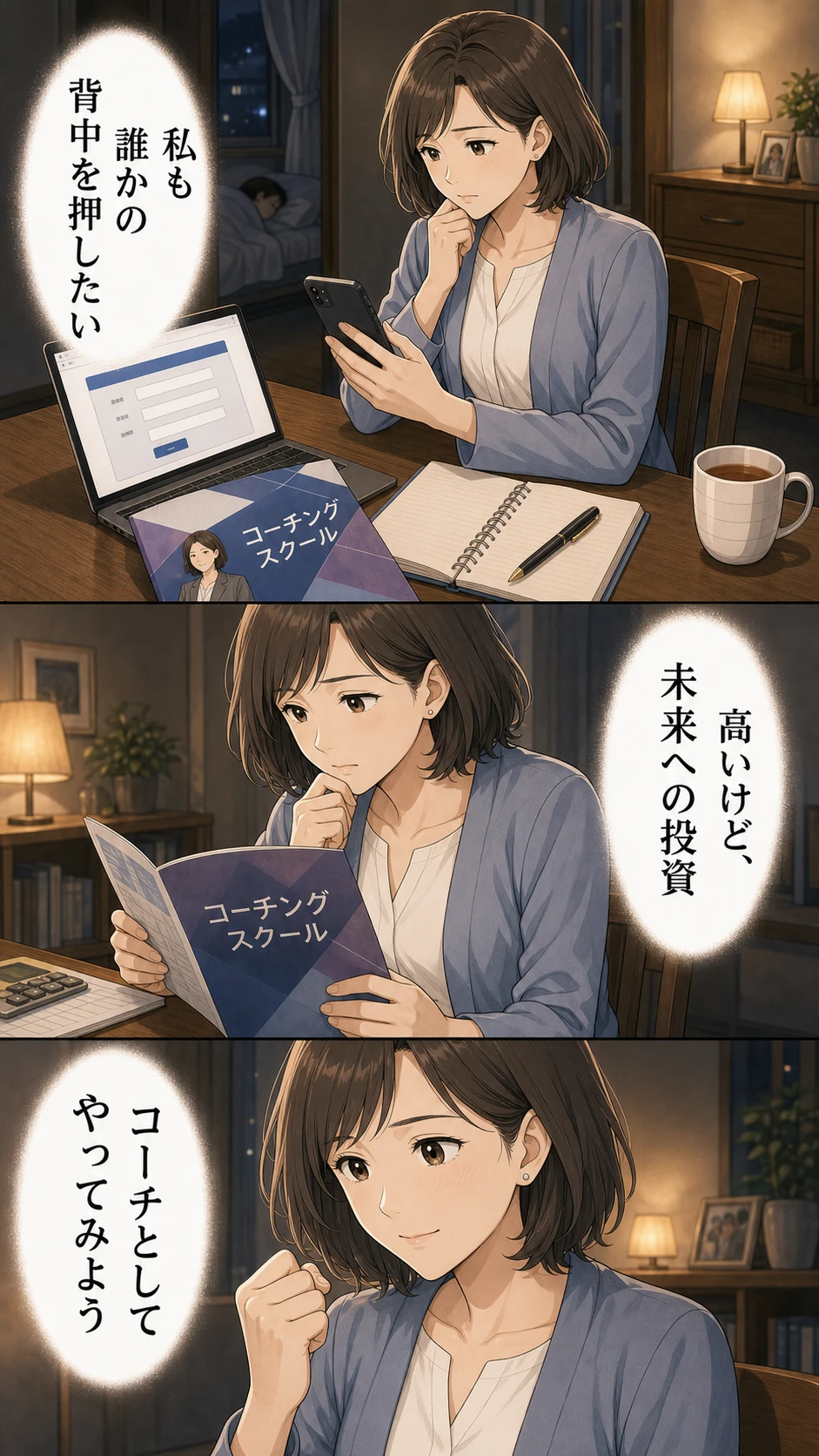 能友良さんの伝え方漫画 4ページ目 夢を描いた決意
