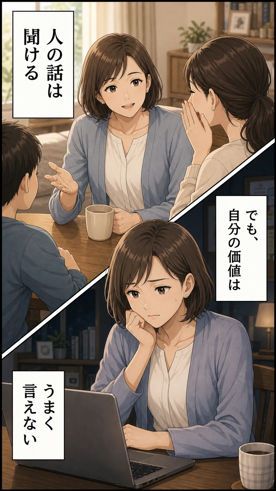 能友良さんの伝え方漫画 8ページ目 家では頼られるのに