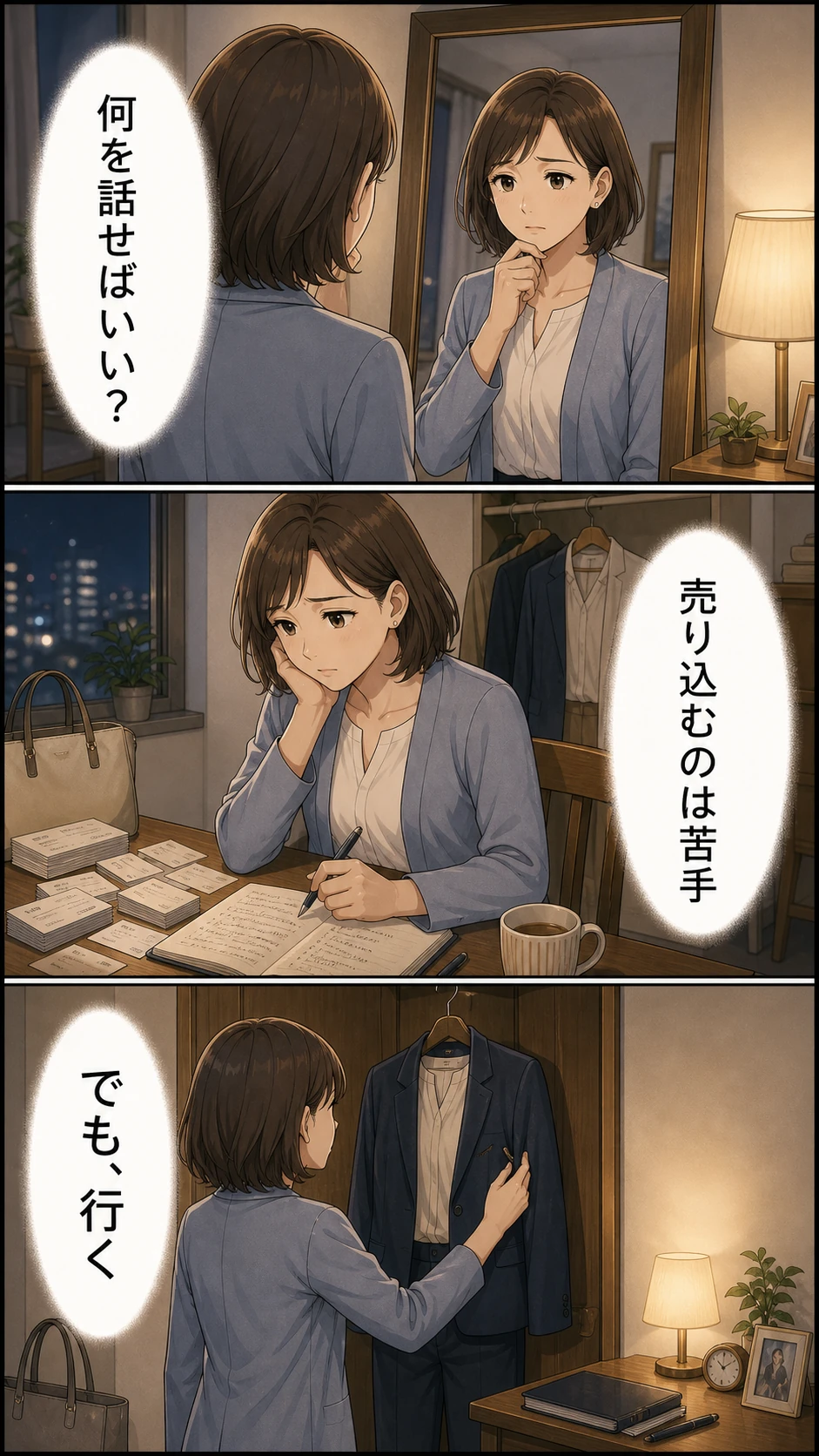能友良さんの伝え方漫画 10ページ目 参加前夜