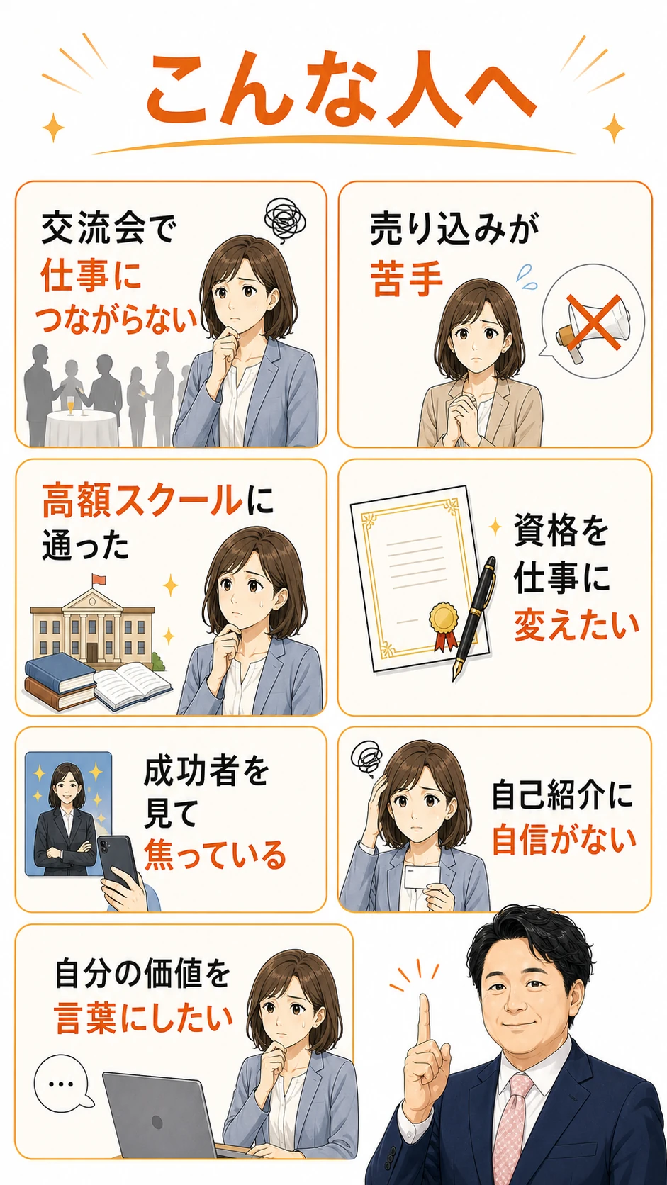 能友良さんの伝え方漫画 28ページ目 向いている人図解